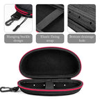 Linkidea EVA Razor Travel Case, Razor Blade Replacement Travel Case Bag, Travel Protect Razor Men Bag Compatible with Fusion 5 Power (Black)