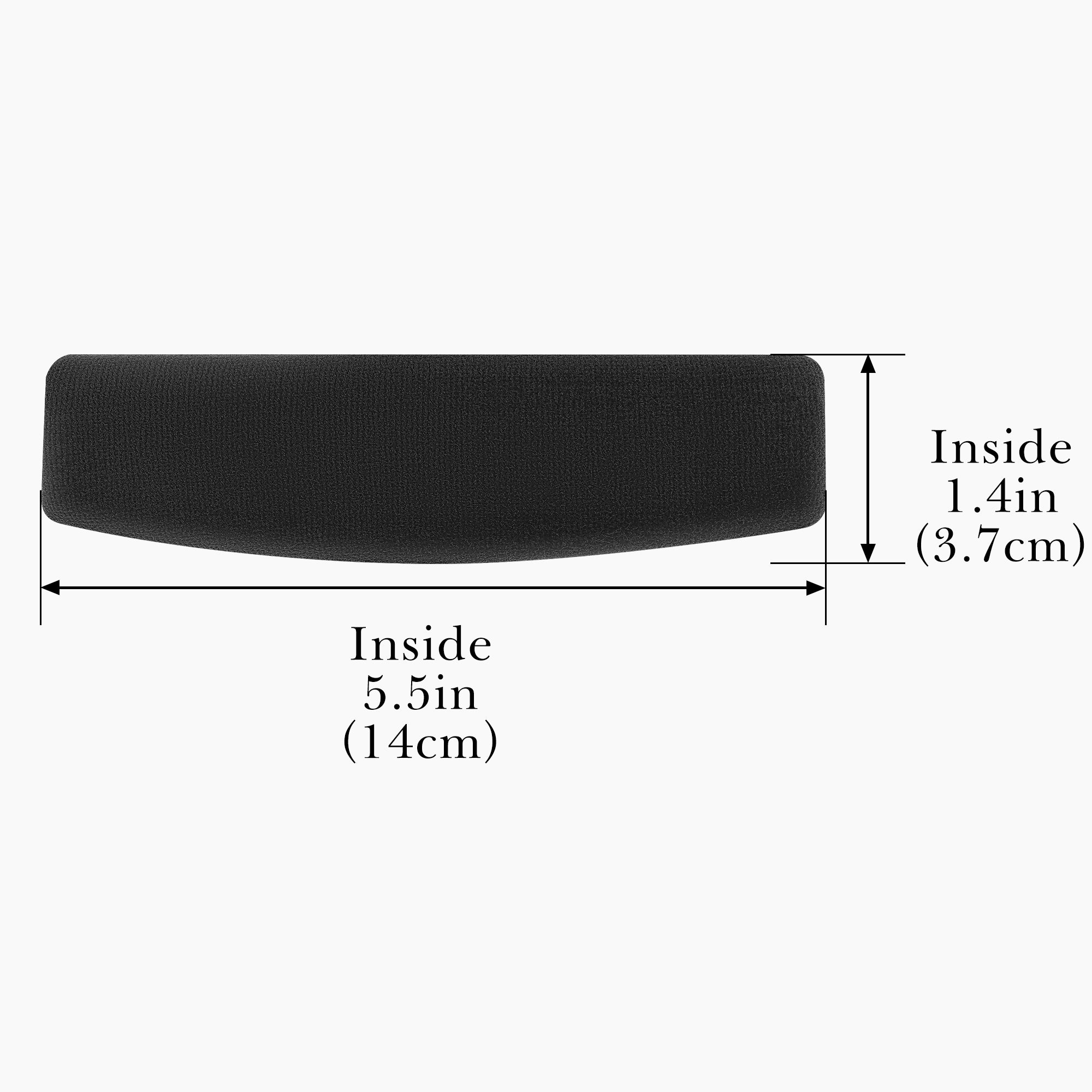 Linkidea Velour Replacement Headband Compatible with Sennheiser HD 598/ 598SE/ 598CS/ 595/ 569/ 559/ 558/ 555/ 518/ 515, Game ONE, PC360, PC373D Headphones (Black)