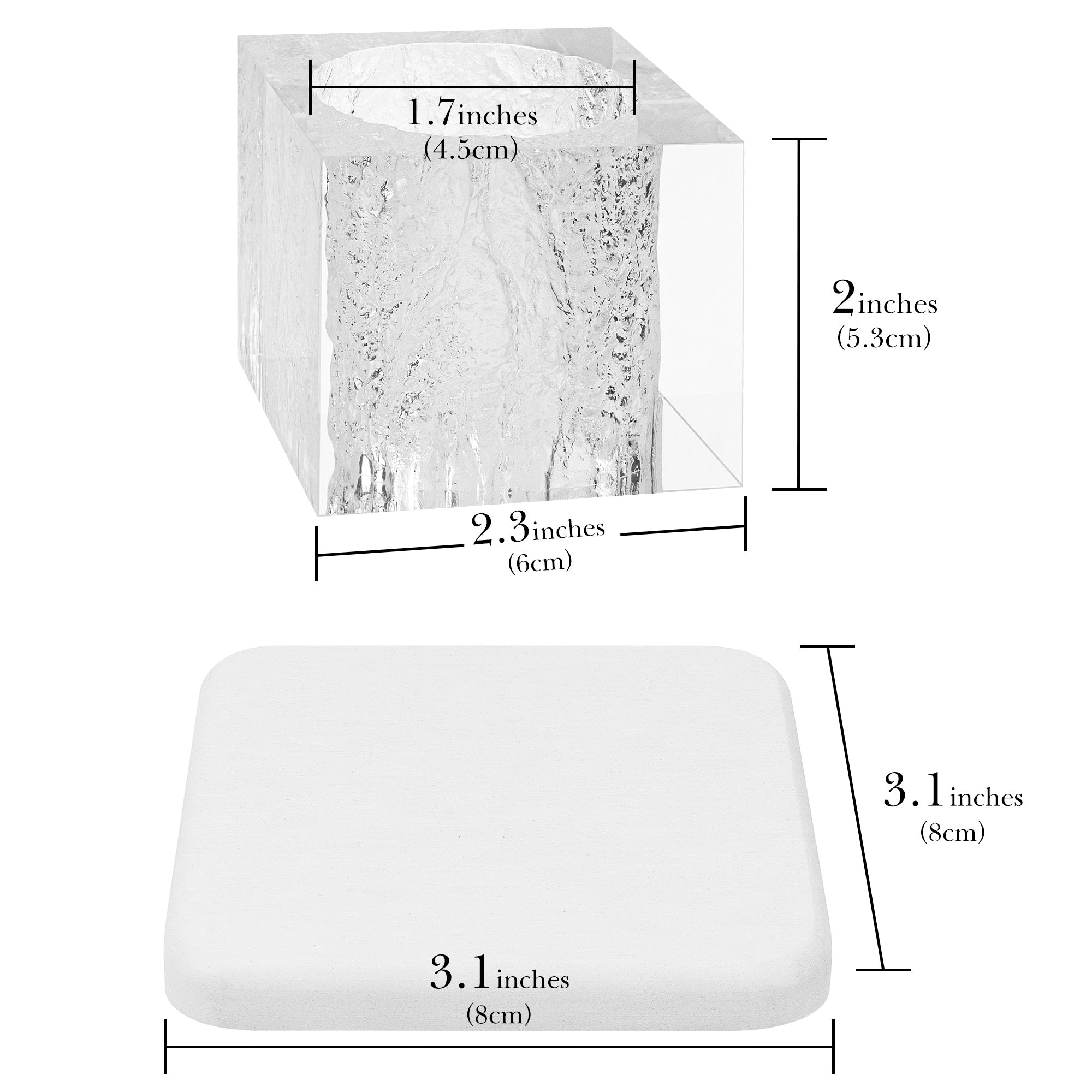 Linkidea Electric Toothbrush Holder with Diatomite Tray, Acrylic Countertop Electronic Brush Organizer Compatible with Oral-B iO, Philips Sonicare ProtectiveClean (White)