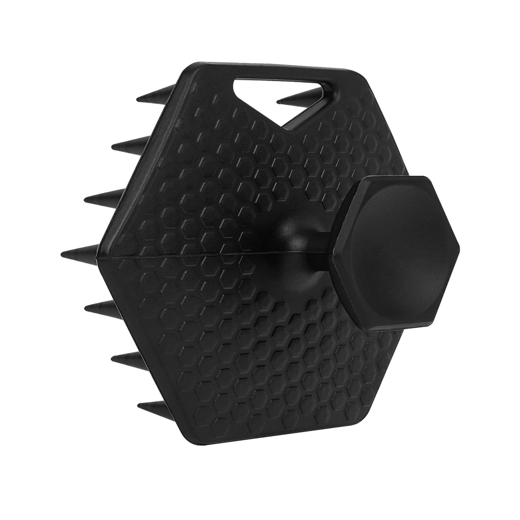 Linkidea Silicone Beard Scrubber, Face Scrubber Exfoliator Deep Cleaning, Hangable Beard Brush for Men (Black)