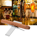 Linkidea 2 Pack Stainless Steel Cigar Holder, Folding Cigar Stand, Portable Cigar Stand Display Stand for Men (Silver)