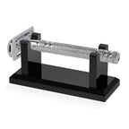 Linkidea Acrylic Men's Razor Stand, Stable Bathroom Holder for Safety Razors, Easy Clean, Compatible with Viking Blade Chief & Shaving Revolution Razors (Black)