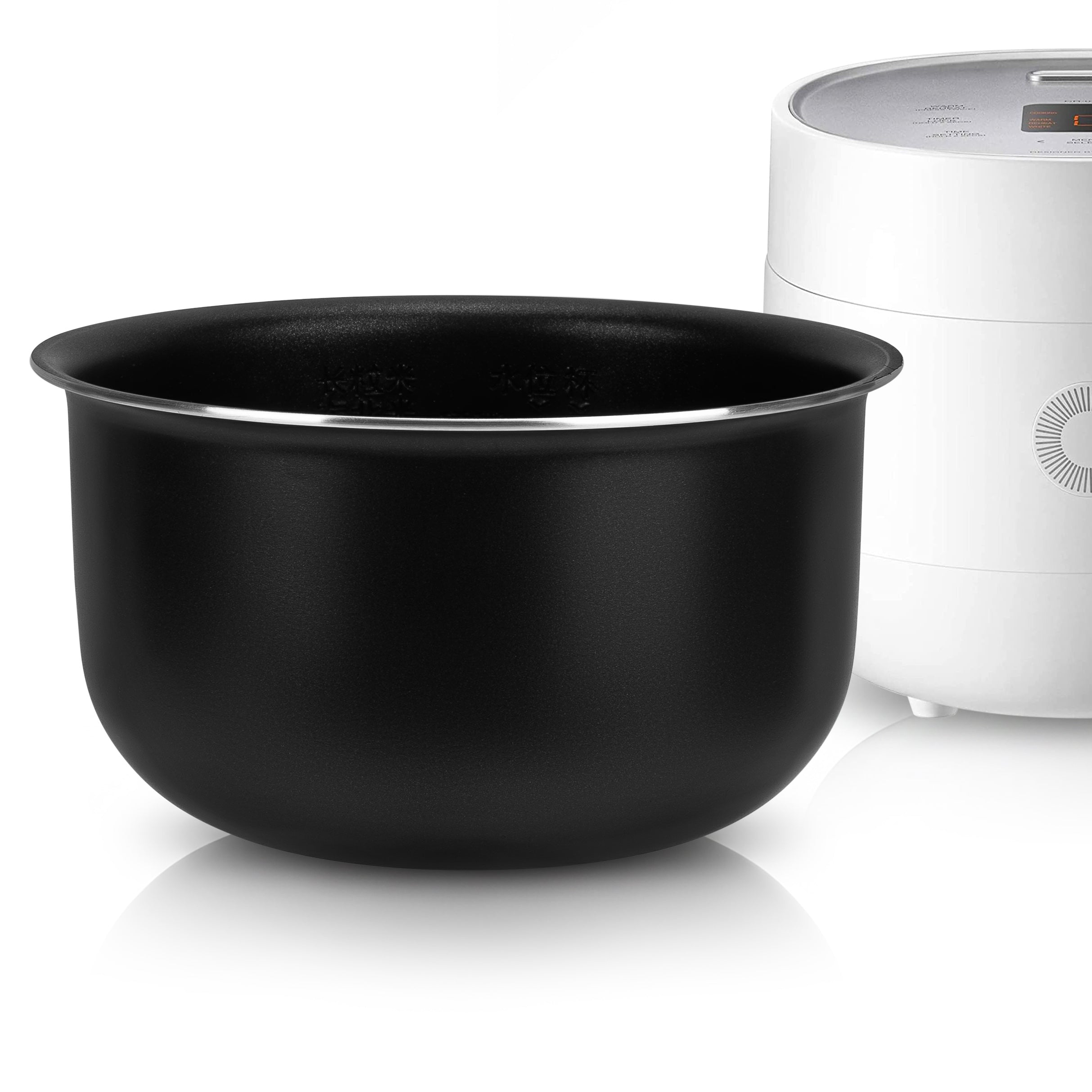 Linkidea Rice Cooker Aluminum Alloy Inner Pot Compatible with CUCKOO CR-0375FW, Dishwasher Safe, Replacement Bowl