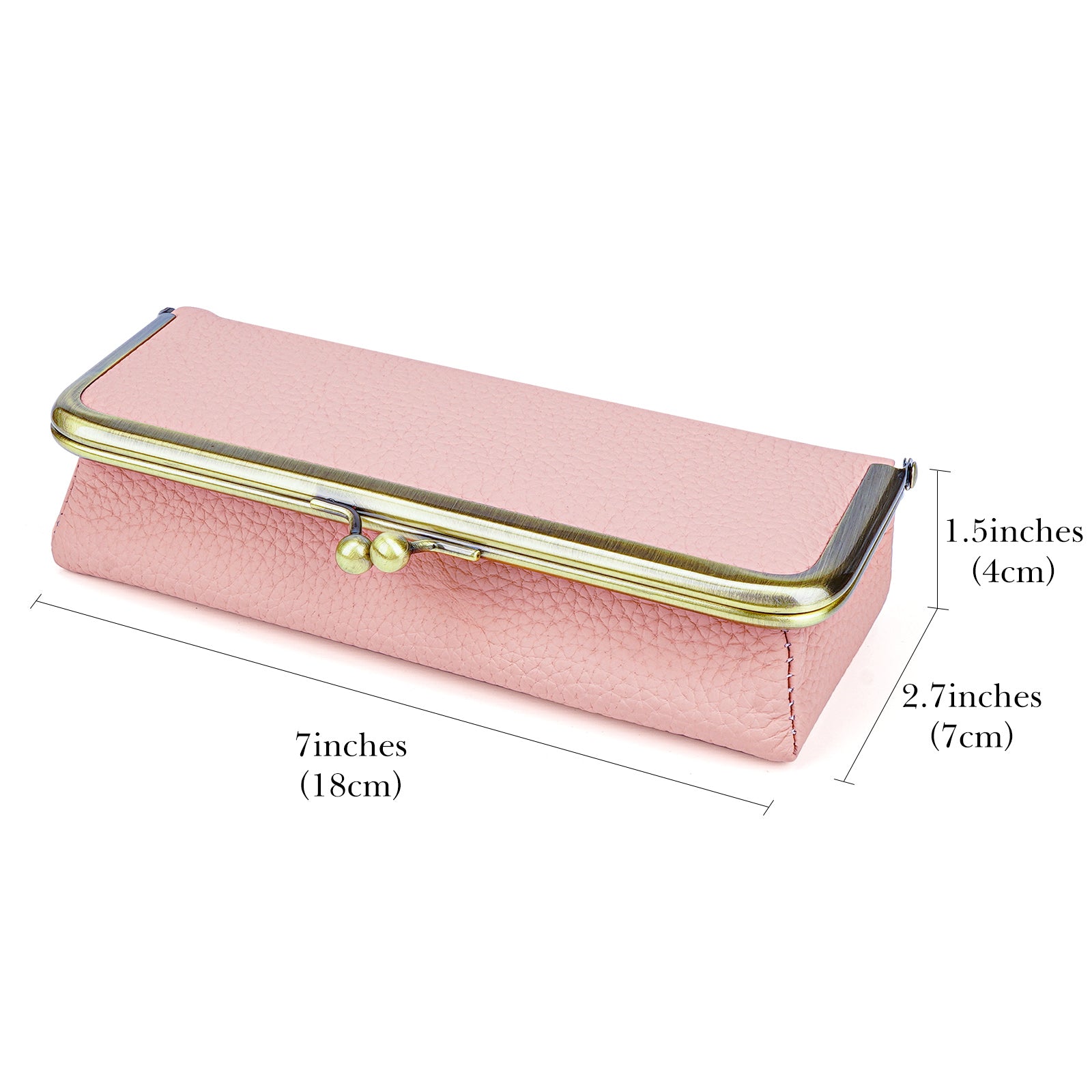 Extra Large Sunglasses Pouch Case, Pink Vegan Leather Shades Organizer Soft Bag Compatible with Rayban RBR0501S RB3549 RB4374 QUAY Versace VE4395