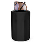 Sunglasses Desk Holder Stand Compatible with Extra Large Glasses, Black Silicone Eyewear Display Storage Organizer with Plush Lined