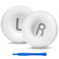 Linkidea Replacement Ear Pads for JBL JR300/ 300BT, T 450BT/ 500BT, Tune 500, Tune 500BT, Tune 510BT, Tune 520BT Headphones Ear Cushions, Headset Earpads (Leatherette / White)