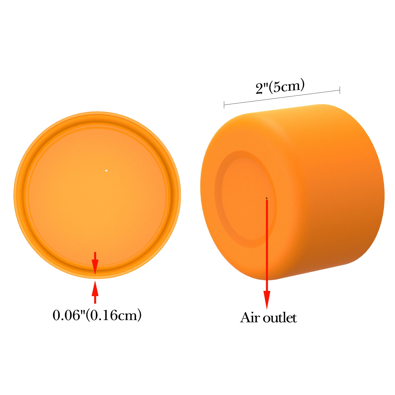 Linkidea 2 Pack Water Bottle Boot Compatible with Stanley Quencher H2.0 20oz/30oz/40oz, IceFlow Flip 20oz/30oz Tumbler, Silicone Bottle Bottom Sleeve Cover Bumper Protector (Orange)