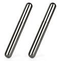 Linkidea 2 Pack Stainless Steel Cigar Tubes for Up to 46 Ring Gauge Cigars, Portable Travel Cigar Case Holder for Men (Black)