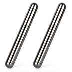 Linkidea 2 Pack Stainless Steel Cigar Tubes for Up to 46 Ring Gauge Cigars, Portable Travel Cigar Case Holder for Men (Black)