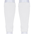 Linkidea Kids Soccer Leg Sleeve with Shin Guard Straps, Elastic Compatible with Grip Socks, Best Alternative to Soccer Athletic Socks for Child 6-8 Years (White)