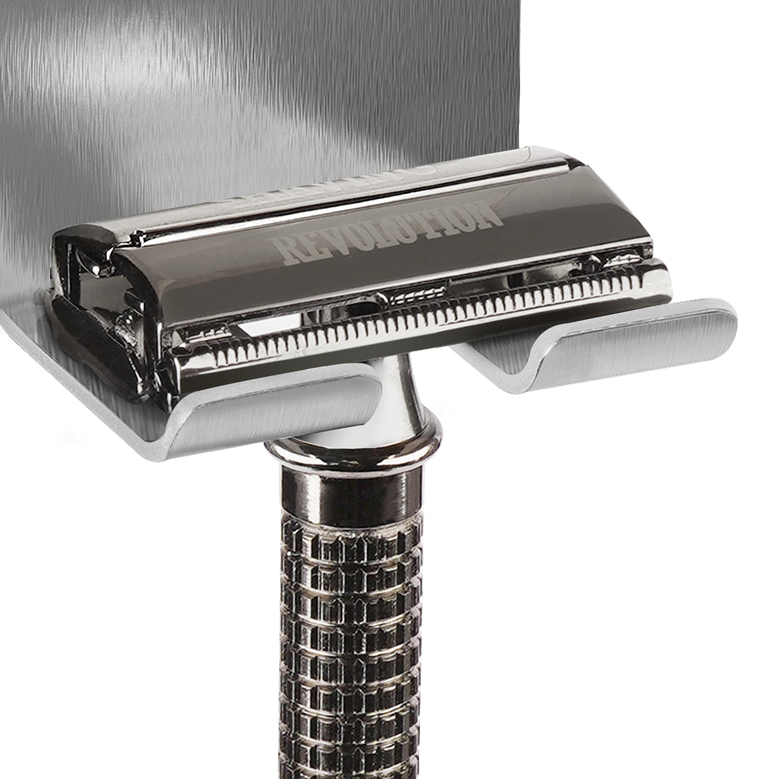 Linkidea 2 Pack Wall Mount Safety Razor Holder for Shower, Self Adhesive Shaver Hook Hanger Stand, Bathroom Wall Mounted Razor Holder Compatible with Vikings, Merkur Double Edge Safety Razor