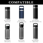 Linkidea 2 Pack Water Bottle Boot Compatible with YETI Rambler Jr. Kids 12oz, Rambler Bottle 12oz/18oz, Yonder 20oz, Silicone Anti-Slip Bottle Bottom Bumper Protector (White)