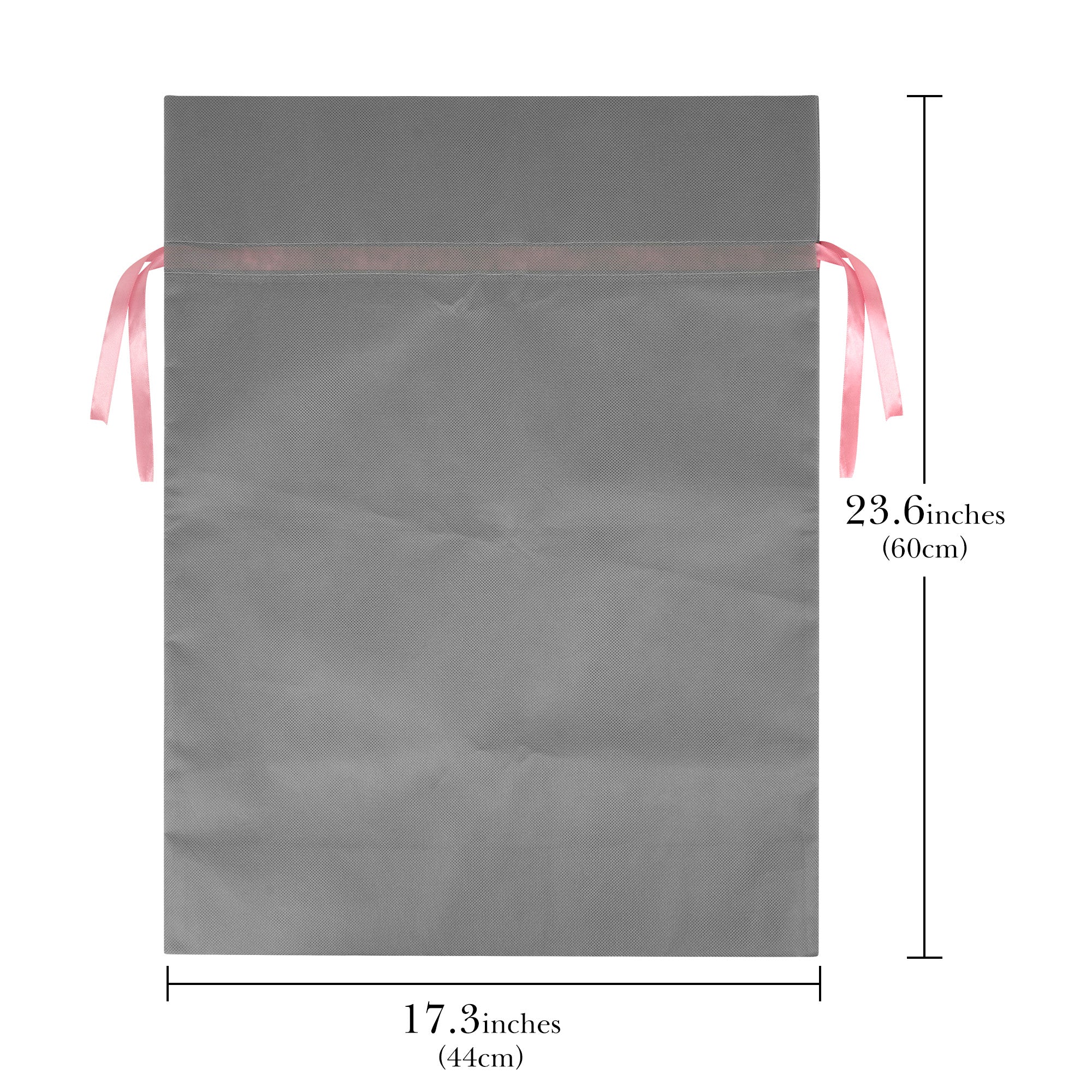 Linkidea 4 Pack Reusable Drawstring Gift Bags, Fabric Toy Storage Pouch for Building Blocks & Bricks, Party Favor Bags for Birthday, Christmas, Multi-Purpose Present Storage Bags (Grey)