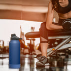 Linkidea 2 Pack Water Bottle Boot Compatible with CamelBak Chute Mag 40oz, Silicone Anti-Slip Waterbottle Bottom Sleeve Bumper Protector (Nordic Blue)