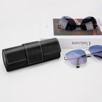 Extra Large Hard Shell Sunglasses Case, Oversized Sun Glasses Storage Organizer Compatible with Gucci GG0981S Prada PR 15W PR 24Z PR 15W Versace VE4473U VE4478U VE4479U (XL / Black)