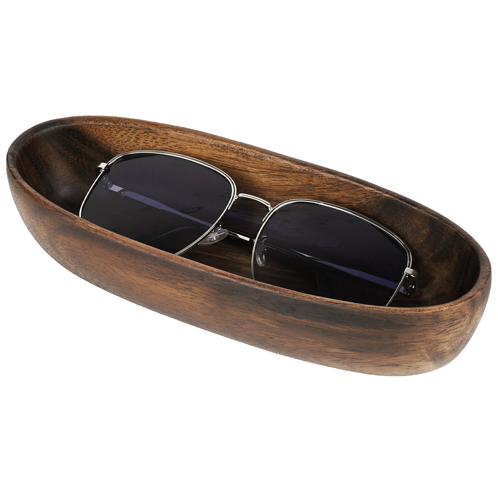 Sunglasses Desk Holder Stand, Wood Craft Oversized Eyewear Display Storage Compatible with Rayban RB4401D/RBS0101S/RB4098/RB3825/RB2448NM/RB8360M/RB8324M