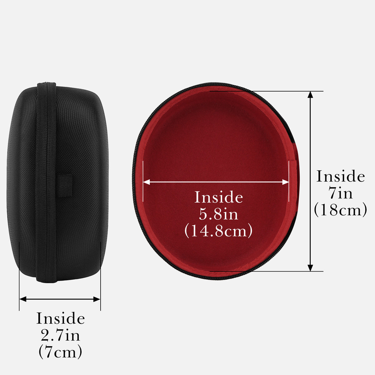 Linkidea Headphones Carrying Case Compatible with Skullcandy Crusher ANC/Evo/360, Hesh ANC, Venue, Replacement Protective Hard Shell Travel Bag (Black)