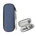 Linkidea Razor Travel Case Hard Shell, Portable Shaving Storage Holder Compatible with Gillette Fusion5 Power & Mach3, Protective Razor Carrying Case for Travel (Blue)