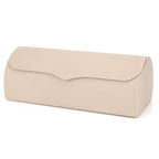 Extra Large Hard Shell Sunglasses Case, Vegan Leather Sun Glasses Storage Organizer Compatible with Rayban RBS0101S/RB8097/RB8089 (XL / Beige)