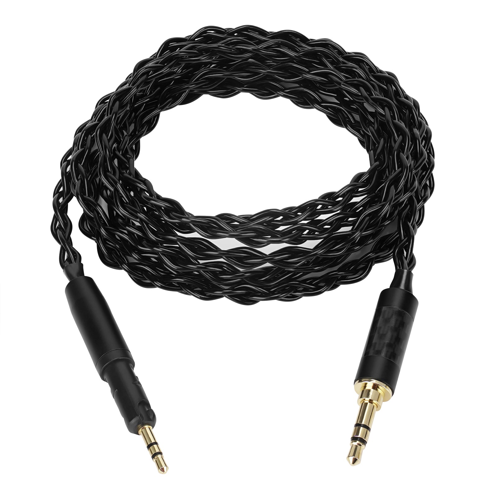 Linkidea 6N OCC Headphone Replacement Cable Compatible with ATH-R50X, ATH-M50x, ATH-M40x, ATH-M60x, ATH-M70x, 3.5mm Stereo Audio Cable for DAC, Amplifier, PC, Phone (4.9ft/1.5m, Black)