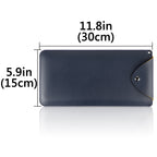 Linkidea Vegan Leather Keyboard Cover Sleeve Case Compatible with Logitech Pebble Keys 2 K380s / K380 / Keys-to-GO 2 (Dark Blue)