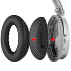 Linkidea Replacement Ear Pads for Srhythm NC25/ NC25 Pro Headphones Ear Cushions (Protein Leather / Black)