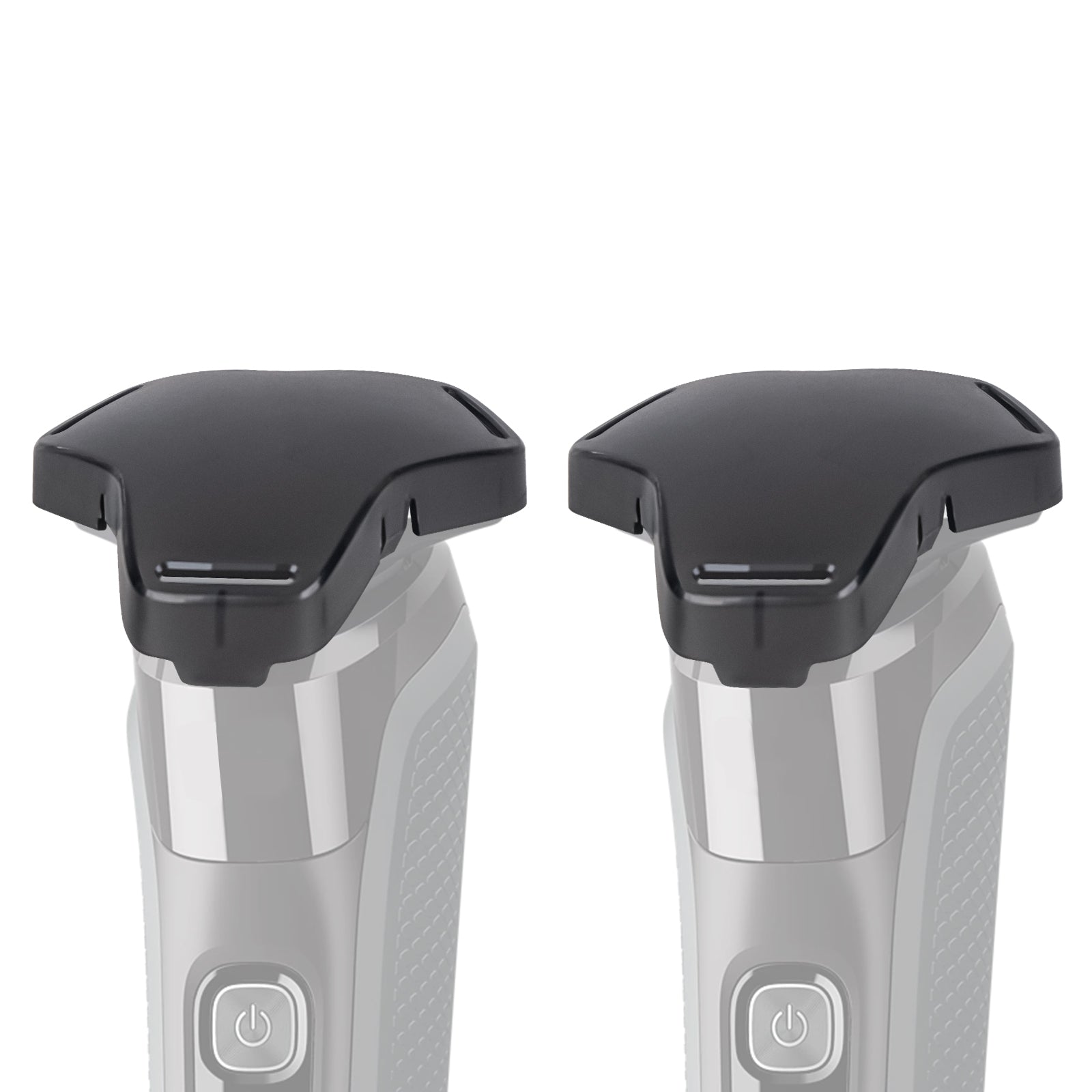 Linkidea 2 Pack Electric Shaver Protective Cap, Shaving Covers Compatible with Philips Norelco Series 9/7/5, Travel Storage Accessories (Black)