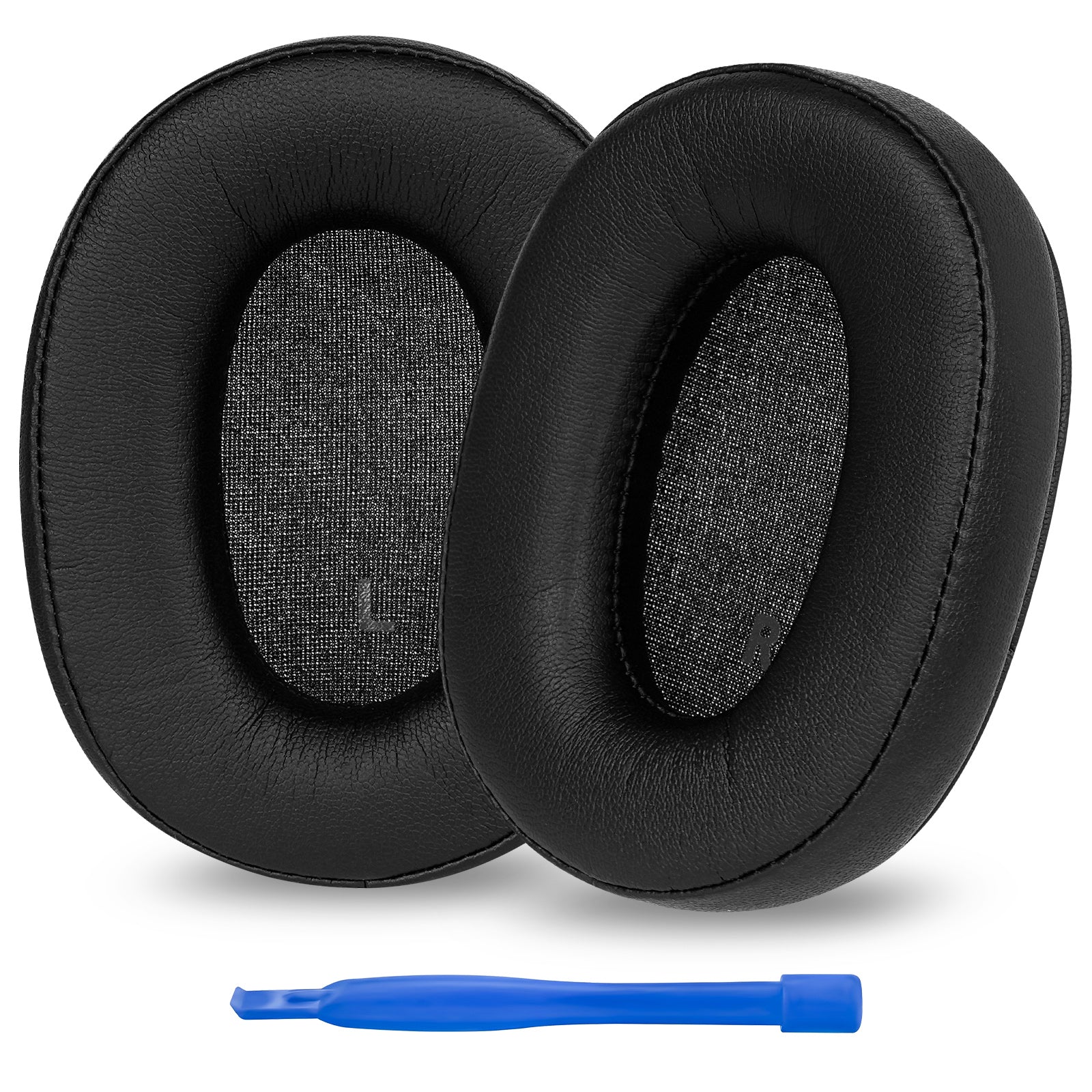Linkidea Replacement Ear Pads for Audio Technica ATH-M50X, ATH-M50XBT, ATH-M60X, ATH-M50xBT2, ATH-M50, ATH-M40X, ATH-M30, ATH-M20, AR5BT Headphones (Protein Leather / Black)