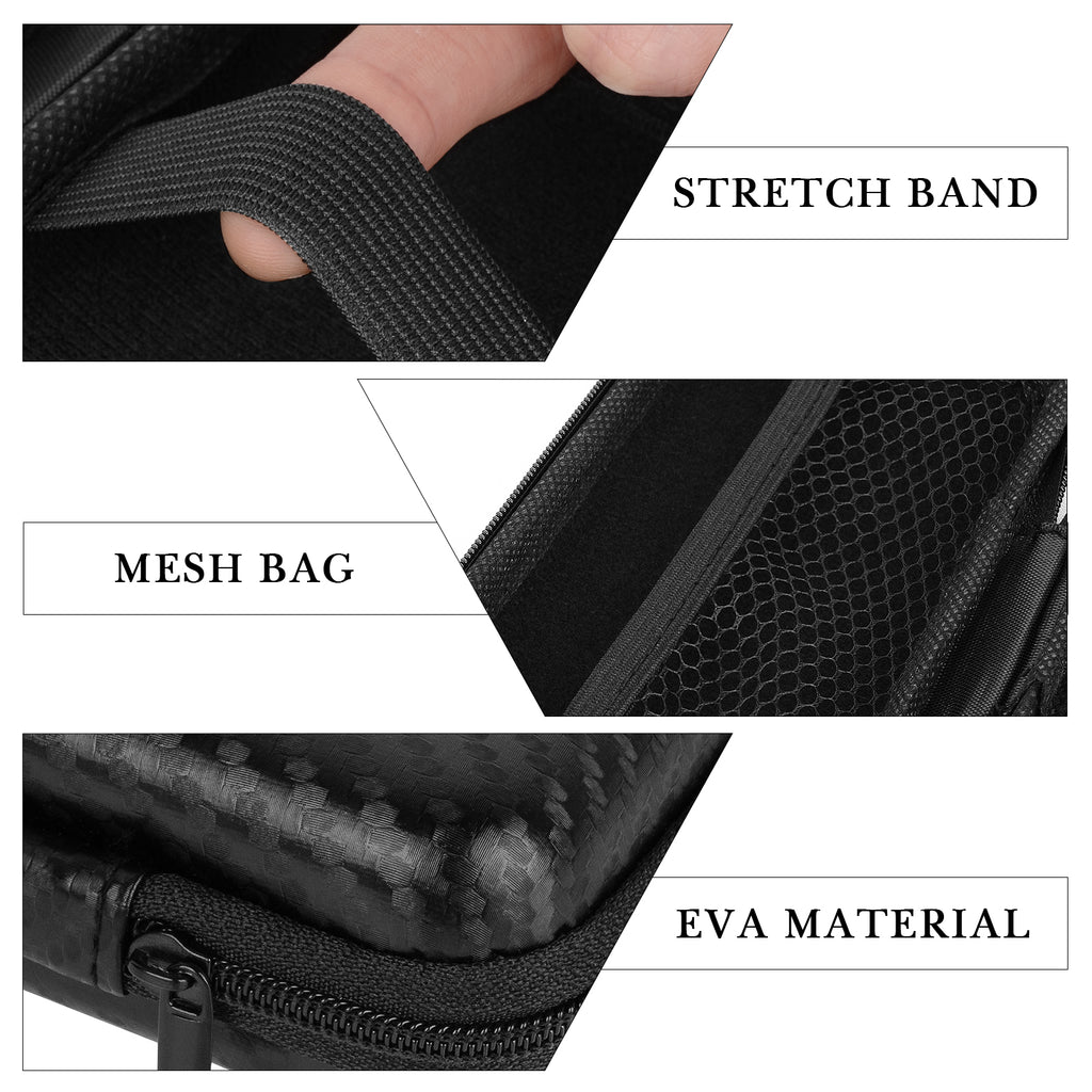 Linkidea Travel Shaver Case, Protective Mini Electric Razor Storage Bag, Compatible with Braun M60, M90, Portable Shaver Holder (Black)