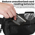 Extra Long Strap, RFID Blocking Fanny Pack, Max 60 Inches Adjustable Belt for Plus Size, Travel and Everyday Carry