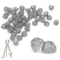 Linkidea 50 Pcs Iron Wire Mesh Pipe Screens, 15mm (0.6 Inch) Dome-Shaped Bowl Filters for Smoking & Herbal Pipes (Silver)