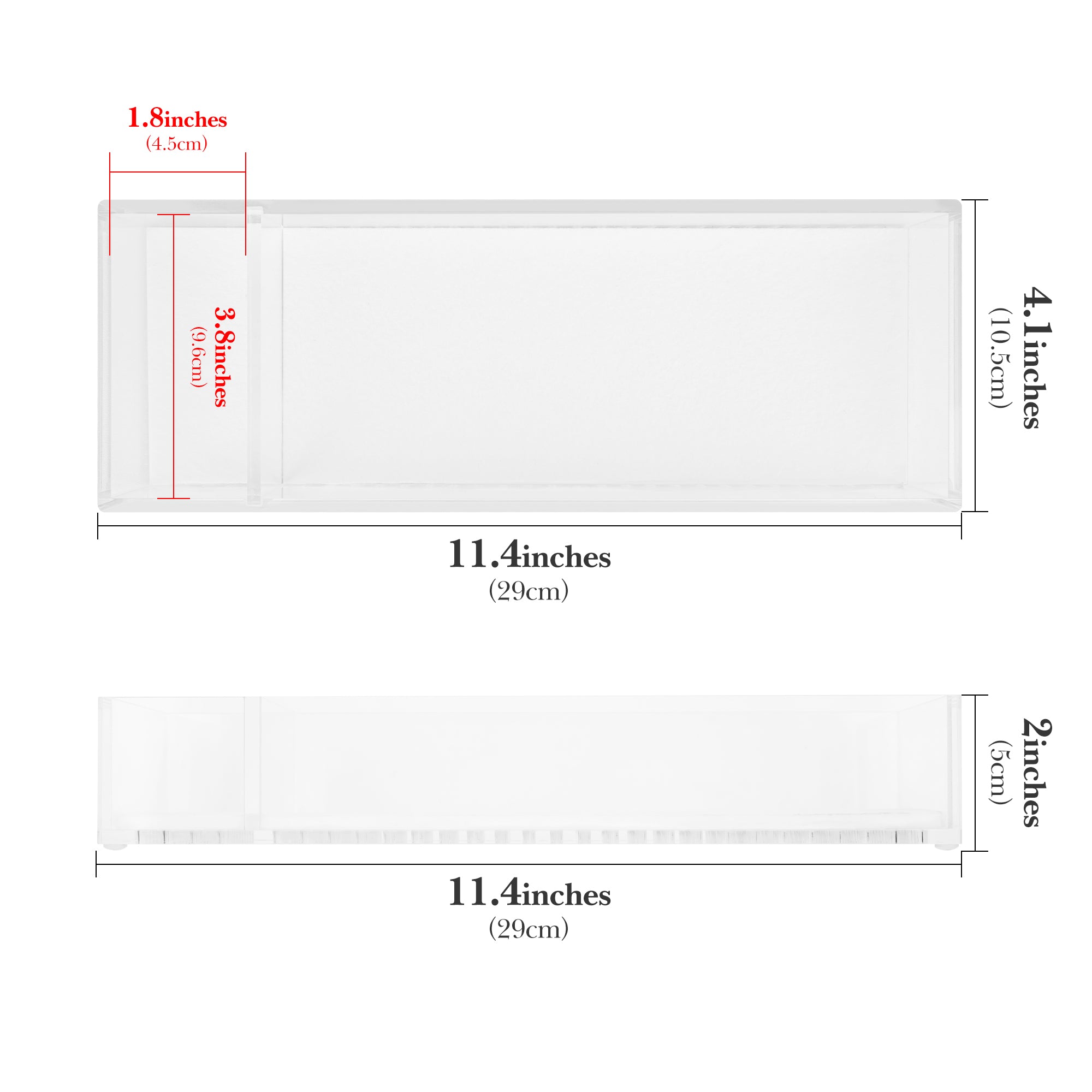 Linkidea Drawer Toothbrush Holder with Toothpaste Storage, Acrylic Organizer for Bathroom Vanity, Compatible with Colgate ExtraClean, Oral-B iO Series (Transparent)