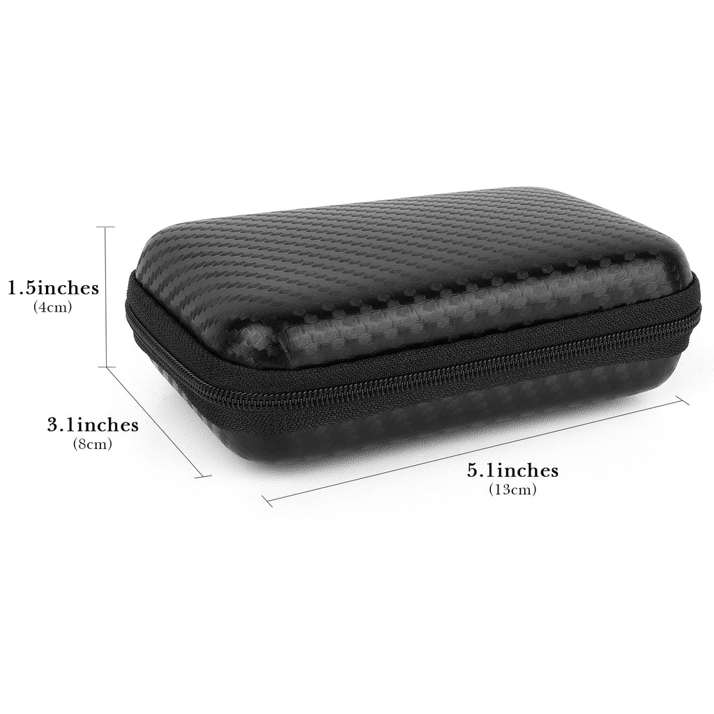 Linkidea Travel Shaver Case, Protective Mini Electric Razor Storage Bag, Compatible with Braun M60, M90, Portable Shaver Holder (Black)