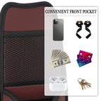 Linkidea Car Seat Side Water Bottle Organizer Compatible with YETI Rambler Bottle 26oz/36oz, Owala FreeSip 32oz/40oz, Vehicle Seat Side Storage Hanging Bag Holder for Large Bottles, Wine Red