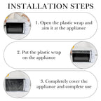 Linkidea 50 Pack Disposable Kitchen Appliance Covers, Clear Elastic Dust Covers for Air Fryer, Oven, Rice Cooker, Blender, Fan, Small Appliance Storage (Transparent)
