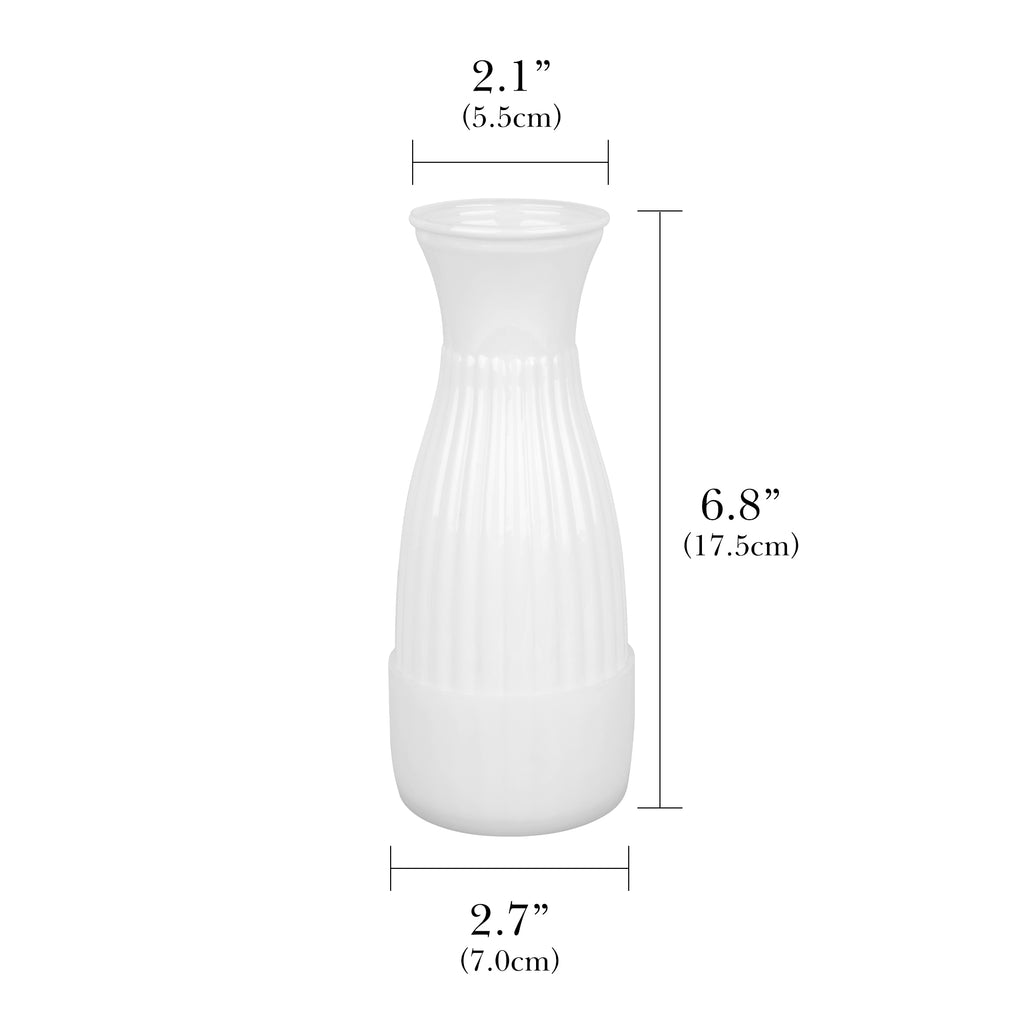 Unbreakable Car Vase for Cup Holder - Durable Plastic Design, Compatible with Most Vehicle Cup Holders, Ideal Decorative Accessory for Cars, Trucks, and SUVs (White)