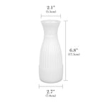 Unbreakable Car Vase for Cup Holder - Durable Plastic Design, Compatible with Most Vehicle Cup Holders, Ideal Decorative Accessory for Cars, Trucks, and SUVs (White)
