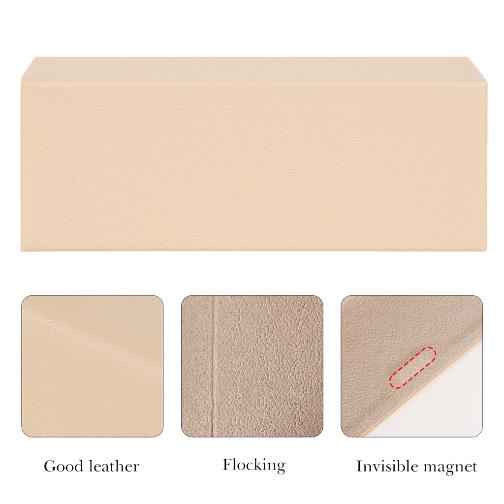 Extra Large Hard Shell Sunglasses Case, Oversized Sun Glasses Storage Organizer Compatible with Randolph AF323/AF281/AF287/AF256/AF138/AF247/AF139/AF246/AF119 (XXL/Beige)