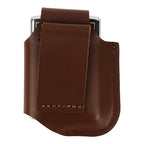 Linkidea 2 Pack Vegan Leather Lighter Sleeve with Snap Lid, Protective Pocket Case Compatible with Zippo Classic Standard Lighters Only, EDC Belt Loop Holder (Brown)