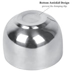 Linkidea Stainless Steel Heat Insulation Shaving Soap Cup, Durability Small Capacity Shaving Mug, Wet Razor Shave Cream Bowl for Men (Silver)