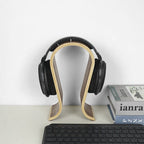 Linkidea Wooden Headphone Stand, Omega Headset Holder Desk Display Hanger for Over-Ear Gaming Headphones Compatible with Audio-Technica, Bose, AKG, Sennheiser, Beats, Sony