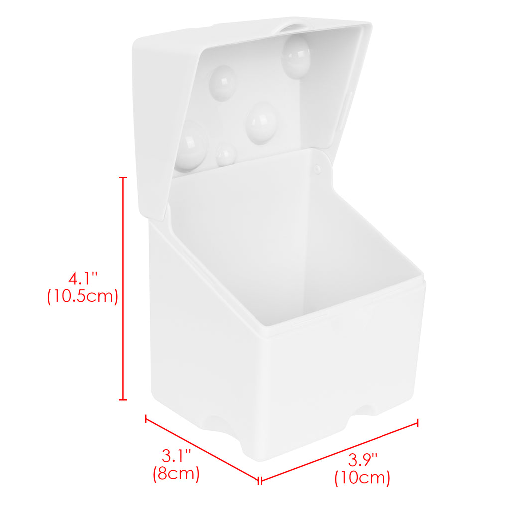 Linkidea 2 Pcs Sliced Cheese Container, ABS Plastic Cheese Holder with Flip Lids, Slice Cheese Container for Refrigerator, Fits to Keep Cheese/Butter Fresh in Fridge (Multi-Color)