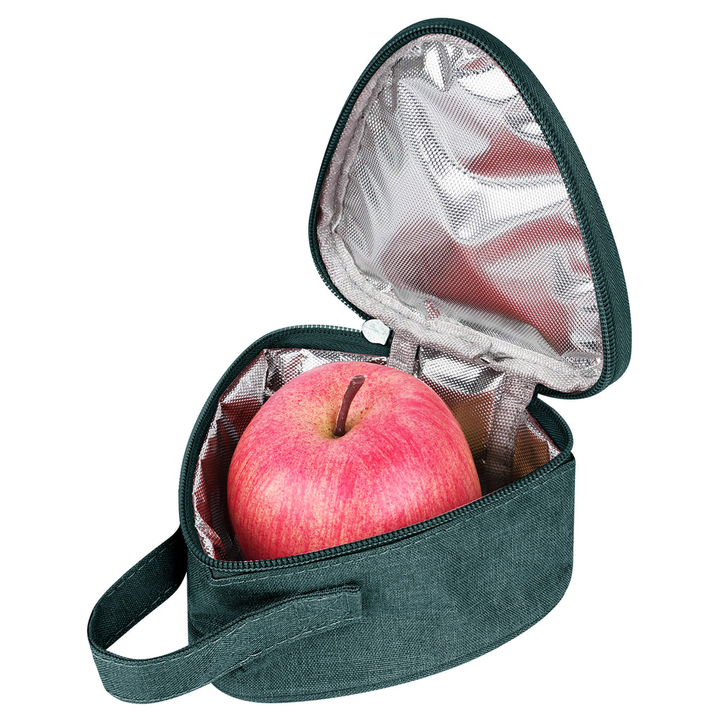 Linkidea Mini Snack Bag, Reusable Insulated Snacks Storage Bag for Fruit, Lightweight Leak-proof Lunch Box Fits Picnic, Work, Use (Green)