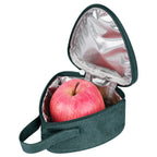 Linkidea Mini Snack Bag, Reusable Insulated Snacks Storage Bag for Fruit, Lightweight Leak-proof Lunch Box Fits Picnic, Work, Use (Green)