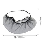 Linkidea 100 Pcs 15.7" Beard Net, Disposable Beard Covers with Elastic Bands, Comfortable Protective Beard Mask for Cooking (Black)