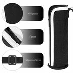 Linkidea Disposable Water Bottle Sleeve Compatible with 1 Liter Smartwater, Propel, LIFEWTR, Perfect Hydration, Thick Insulated Neoprene Plastic Bottled Water Cover with Zipper, 1 Pack