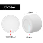 Linkidea 2 Pack Water Bottle Boot Compatible with IRON °FLASK Wide/Narrow Mouth 12oz/14oz/16oz/18oz/20oz/22oz/24oz, Silicone Bottle Bottom Sleeve Cover Bumper Protector (White)