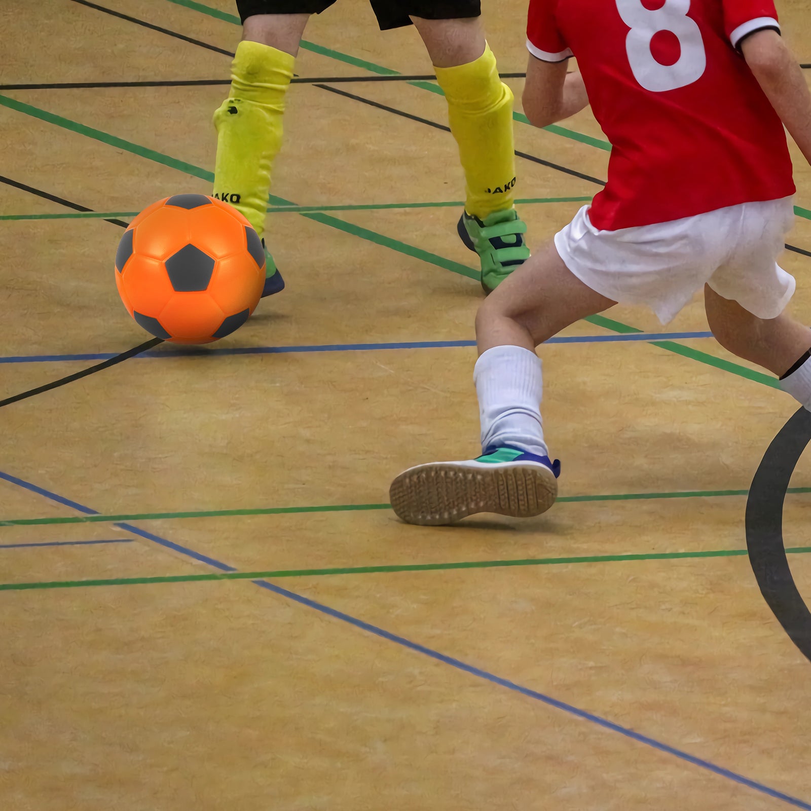 Size 4 Foam Soccer Ball, Super Soft Indoor Sponge Soccer Ball Perfect for Kids Home Soccer Practice or Beginner Play (Orange)