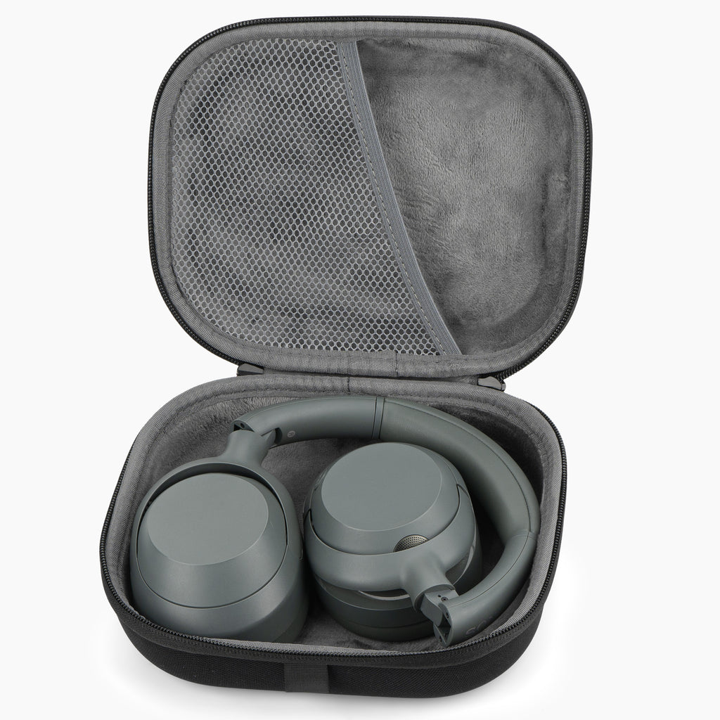 Linkidea Headphones Carrying Case Compatible with Sony WH-1000XM6/1000XM4/1000XM3/XB900N, ULT Wear, MDR-1000X and More, Protective Hard Shell Travel Bag with Cable, Charger Storage (Black)