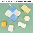 Linkidea 3 Pack Soap Saver Pouch with Zipper, Exfoliating Body Sponge Scrubber with Hand Loop, Mesh Foam Lather Pocket for Shower Bath, Rectangle